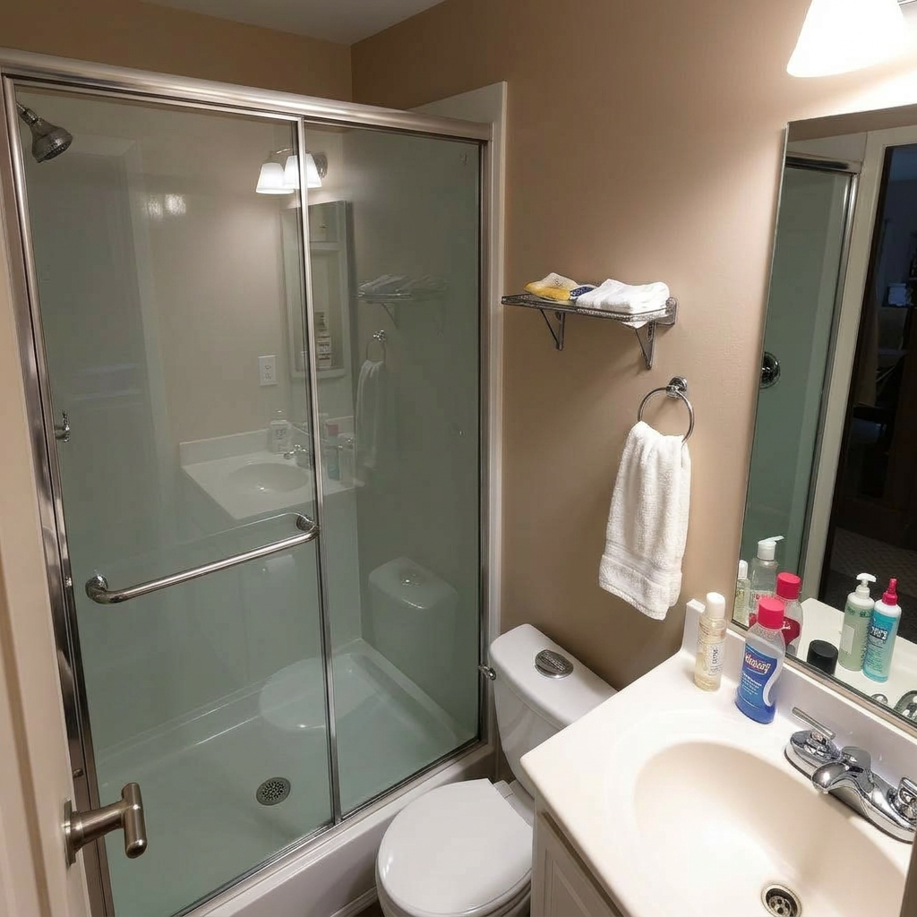 Bathroom after cleaning