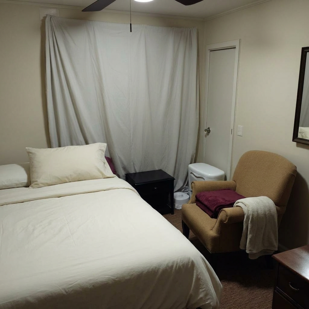 Bedroom after cleaning